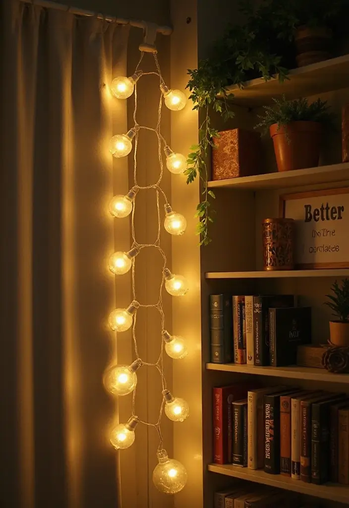 26 Shelf Lighting Ideas That Highlight Every Detail 26 26 Shelf Lighting Ideas That Highlight Every Detail - 26. Budget-Friendly Battery Operated Lights