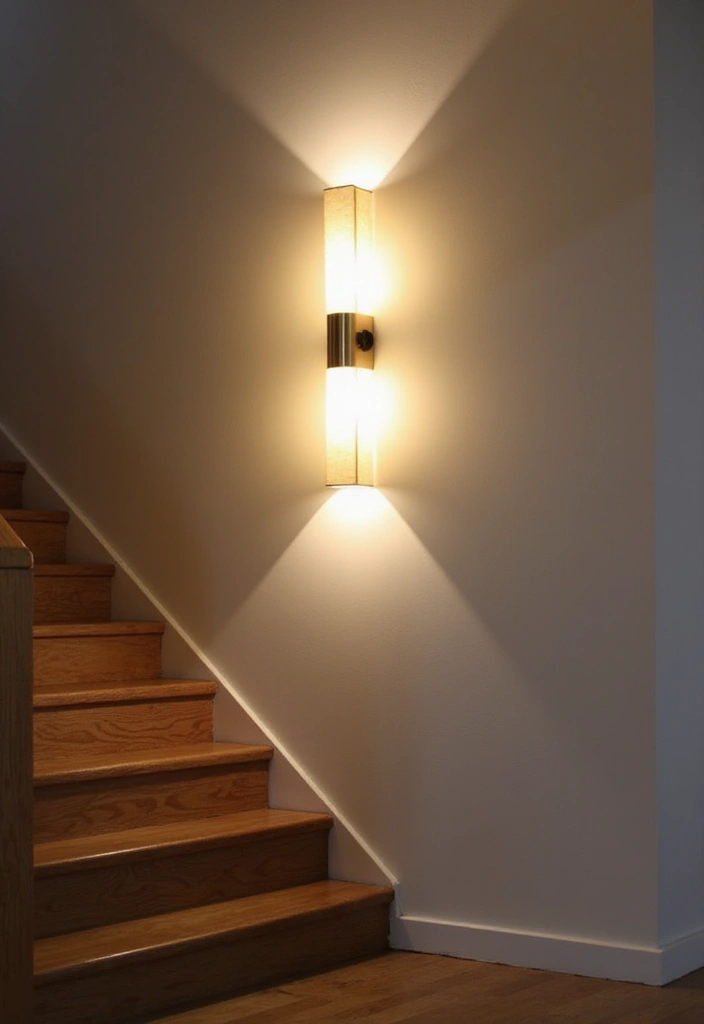 26 Staircase Lighting Designs That Transform Your Hallway Look 1 26 Staircase Lighting Designs That Transform Your Hallway Look - 1. Wall-Mounted Sconces
