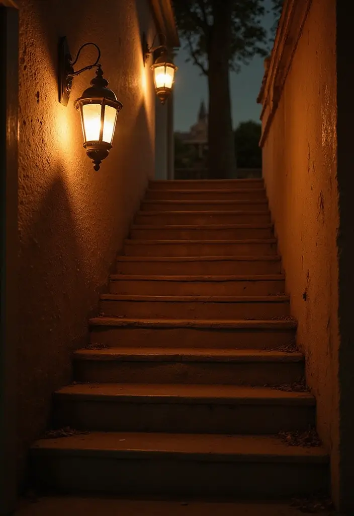 26 Staircase Lighting Designs That Transform Your Hallway Look 11 26 Staircase Lighting Designs That Transform Your Hallway Look - 11. Vintage-Style Lanterns