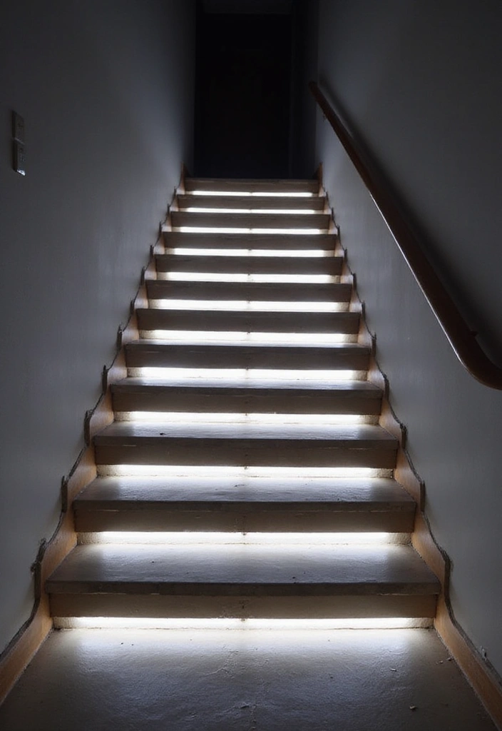 26 Staircase Lighting Designs That Transform Your Hallway Look 2 26 Staircase Lighting Designs That Transform Your Hallway Look - 2. Under-Stair Lighting
