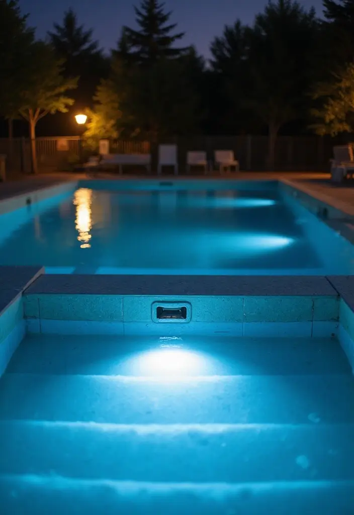 26 Steps Lighting Designs That Combine Safety and Style - 25. Underwater Step Lights