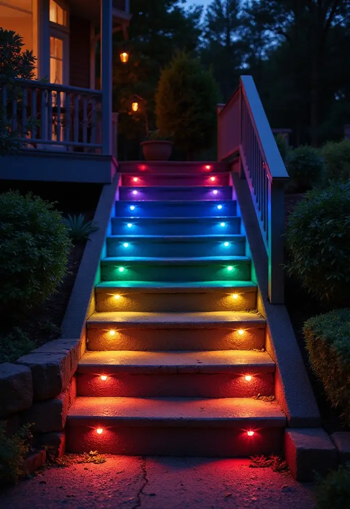 26 Steps Lighting Designs That Combine Safety and Style - 7. LED Step Lights