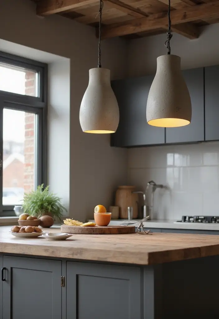 26 Unique Lighting Ideas That You Haven’t Seen Before 13 26 Unique Lighting Ideas That You Haven’t Seen Before - 13. Concrete Pendant Lights