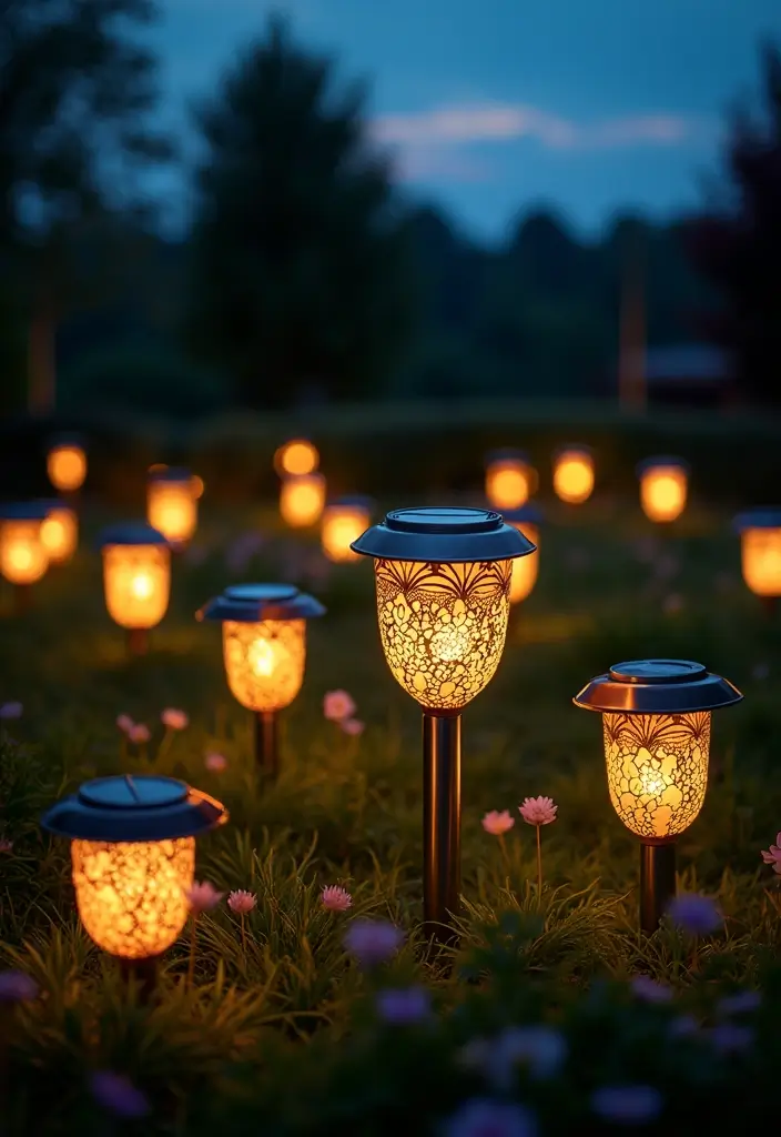 26 Unique Lighting Ideas That You Haven’t Seen Before 2 26 Unique Lighting Ideas That You Haven’t Seen Before - 2. Solar-Powered Garden Lights