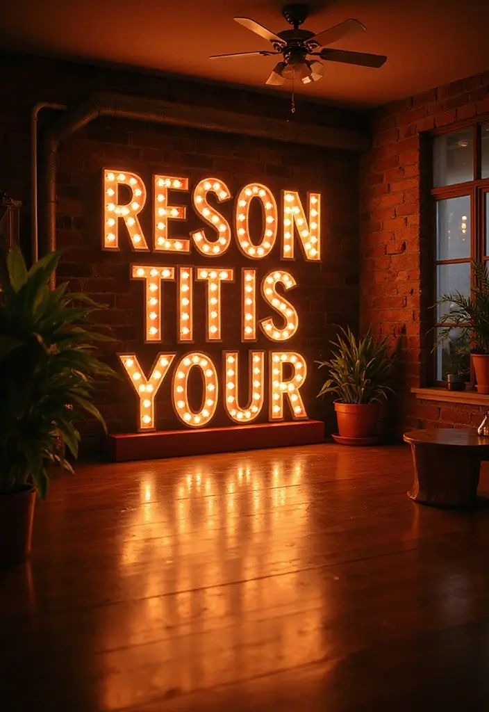 26 Unique Lighting Ideas That You Haven’t Seen Before 20 26 Unique Lighting Ideas That You Haven’t Seen Before - 20. Marquee Letter Lights