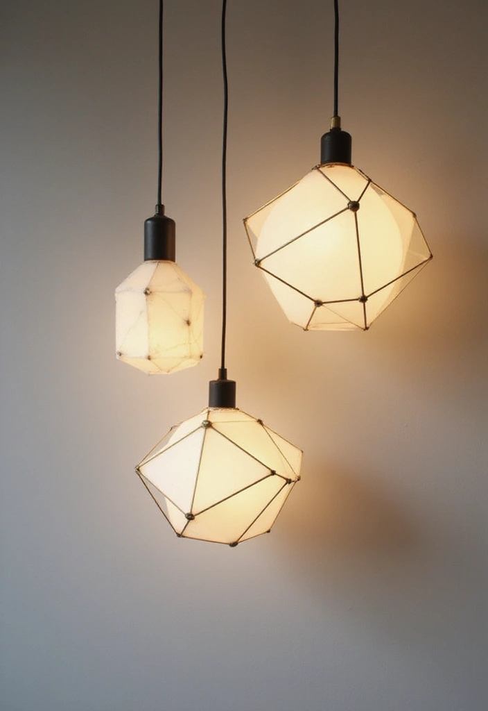 26 Unique Lighting Ideas That You Haven’t Seen Before 21 26 Unique Lighting Ideas That You Haven’t Seen Before - 21. Minimalist Geometric Lights