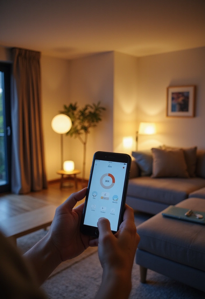 27 Apartment Lighting Ideas That Make Small Spaces Shine - 15. Smart Lighting Controls for Convenience
