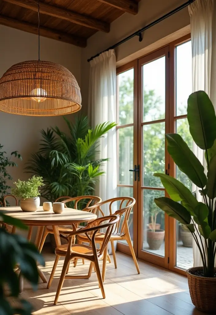 27 Apartment Lighting Ideas That Make Small Spaces Shine - 19. Natural Elements in Lighting