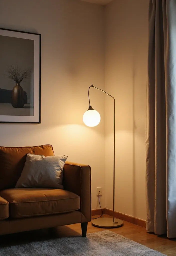 27 Apartment Lighting Ideas That Make Small Spaces Shine - 4. Floor Lamps to Brighten Corners
