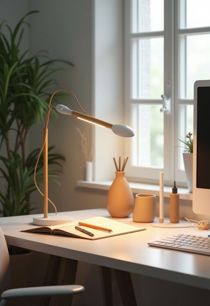 27 Apartment Lighting Ideas That Make Small Spaces Shine - 5. Desk Lamps to Enhance Productivity