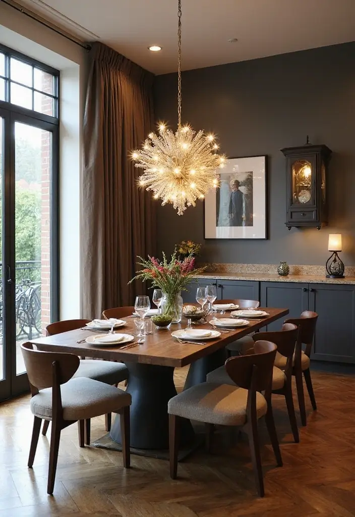 27 Apartment Lighting Ideas That Make Small Spaces Shine - 7. Chandeliers for a Bold Statement