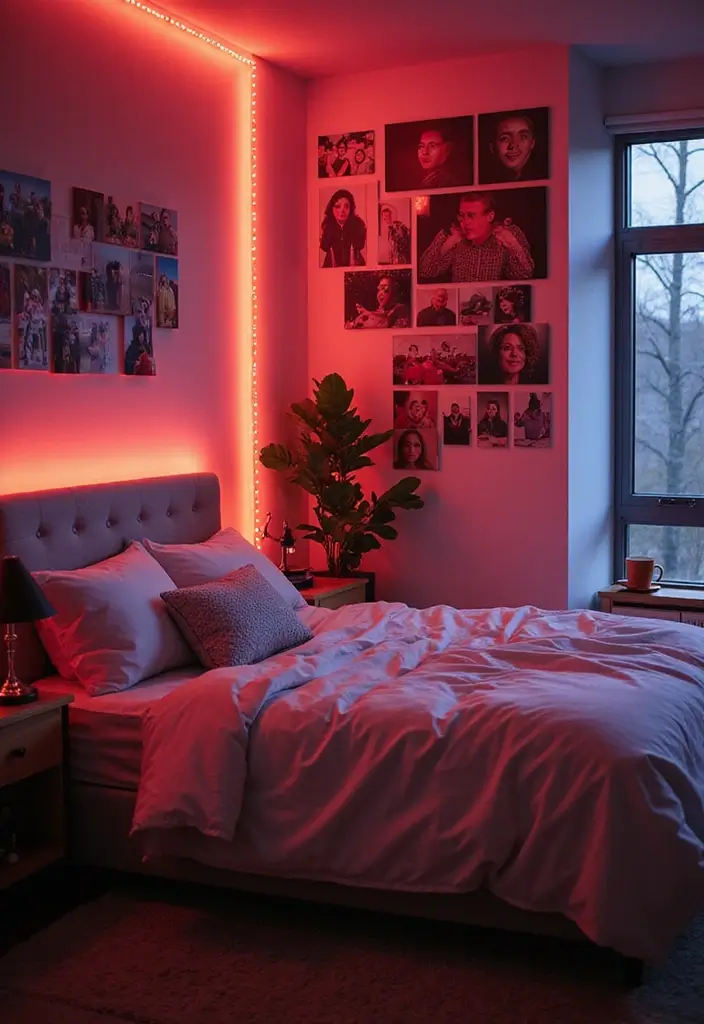 27 Bedroom LED Lighting Ideas You’ll Love for Modern Vibes 26 27 Bedroom LED Lighting Ideas You’ll Love for Modern Vibes - 26. LED Photography Backdrops