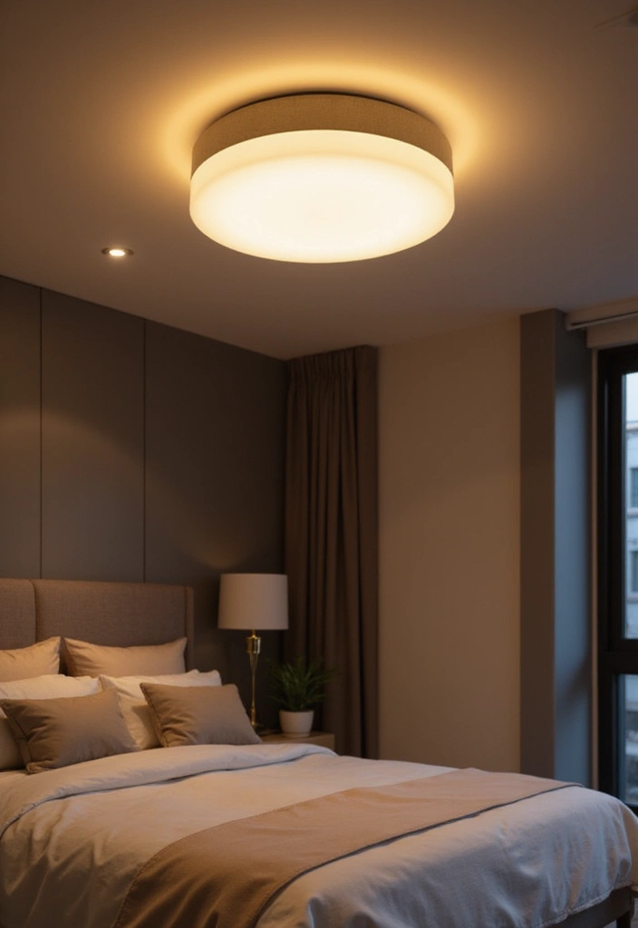 27 Bedroom LED Lighting Ideas You’ll Love for Modern Vibes 8 27 Bedroom LED Lighting Ideas You’ll Love for Modern Vibes - 8. LED Ceiling Lights