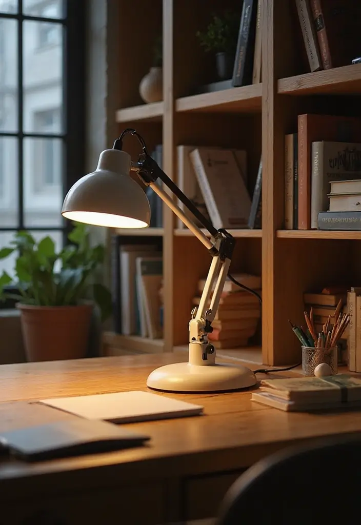 27 Desk Lighting Ideas That Boost Productivity Instantly - 14. Clip-On Desk Lamps