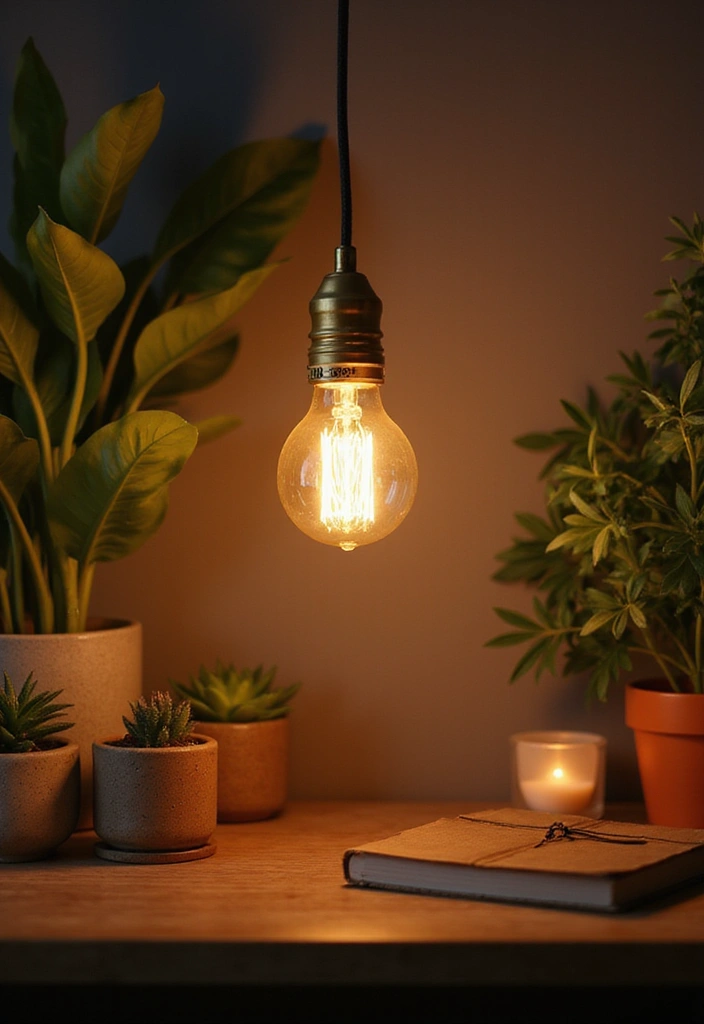 27 Desk Lighting Ideas That Boost Productivity Instantly - 19. Vintage Edison Bulb Lamps