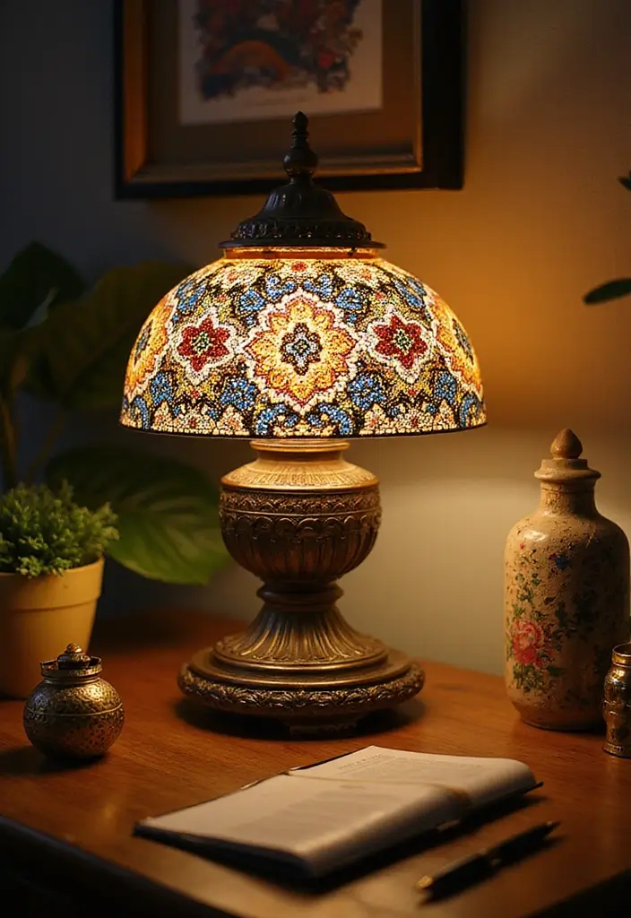 27 Desk Lighting Ideas That Boost Productivity Instantly - 21. Artisanal Handmade Lamps