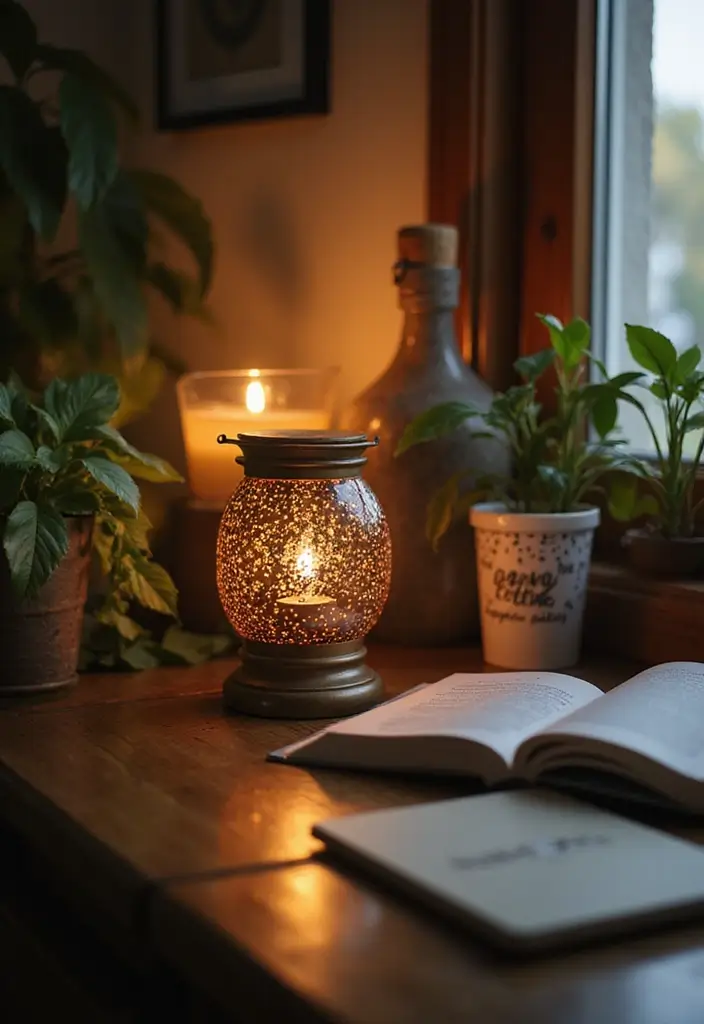 27 Desk Lighting Ideas That Boost Productivity Instantly - 22. Decorative Candle Lamps