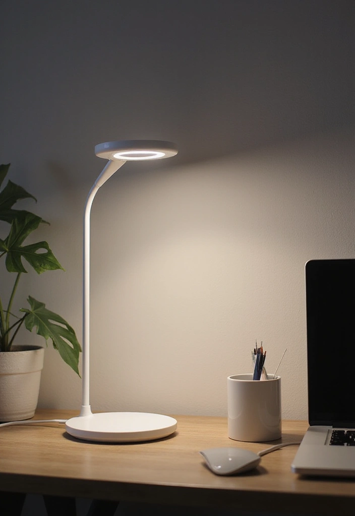 27 Desk Lighting Ideas That Boost Productivity Instantly - 23. Smart Desk Lamps with Eye Protection
