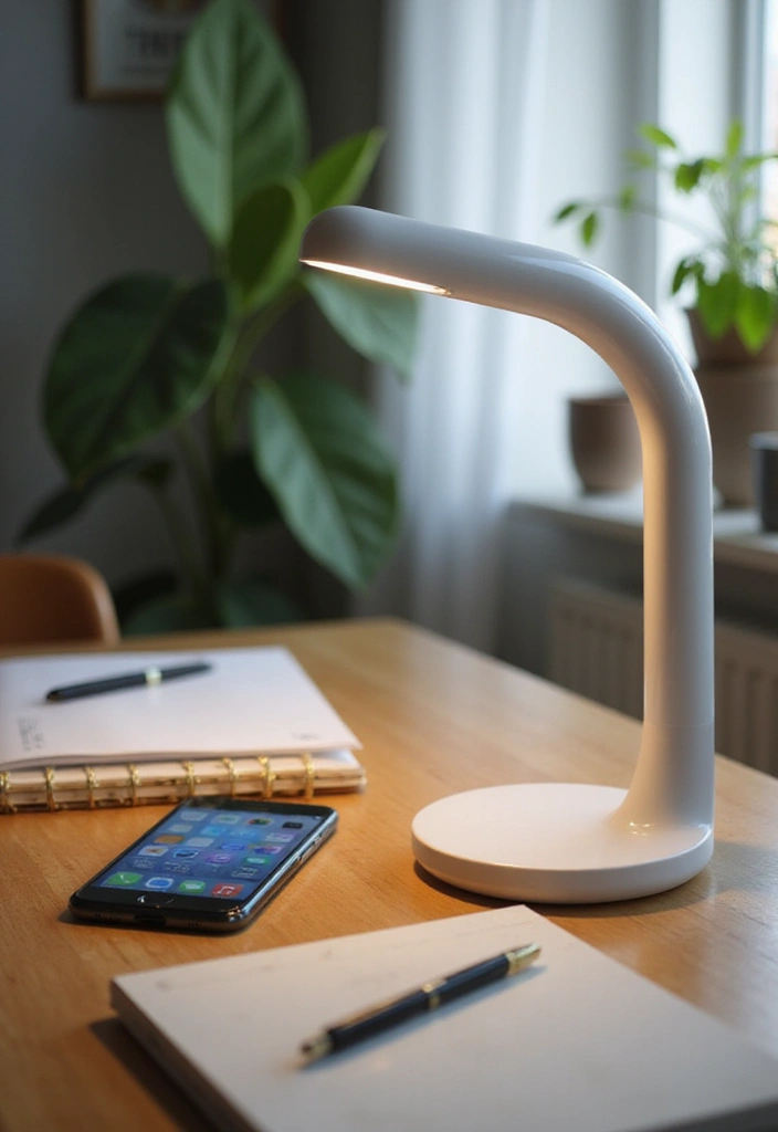 27 Desk Lighting Ideas That Boost Productivity Instantly - 6. Eco-Friendly Smart Lamps