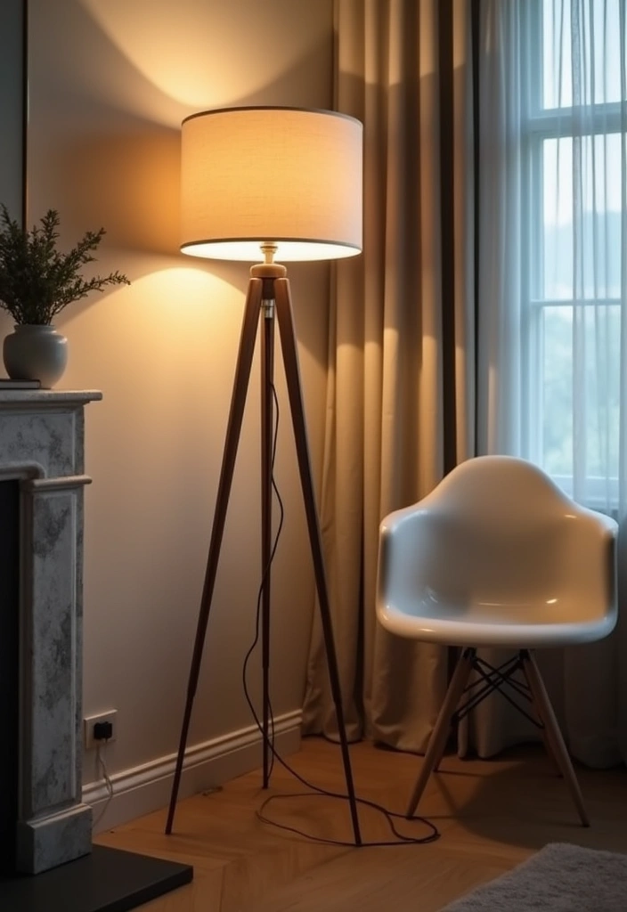 27 Desk Lighting Ideas That Boost Productivity Instantly - 9. Floor Lamps for Larger Workspaces