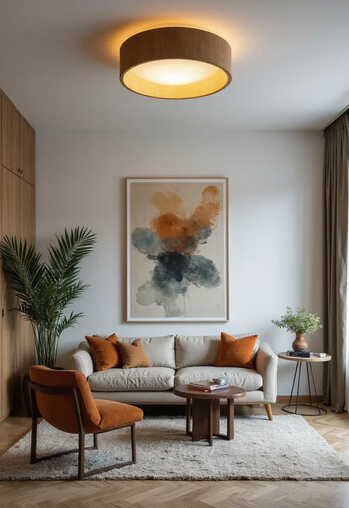 27 Flush Mount Lighting Designs That Brighten Any Room Instantly 13 27 Flush Mount Lighting Designs That Brighten Any Room Instantly - 13. Modern Artistry with Unconventional Designs