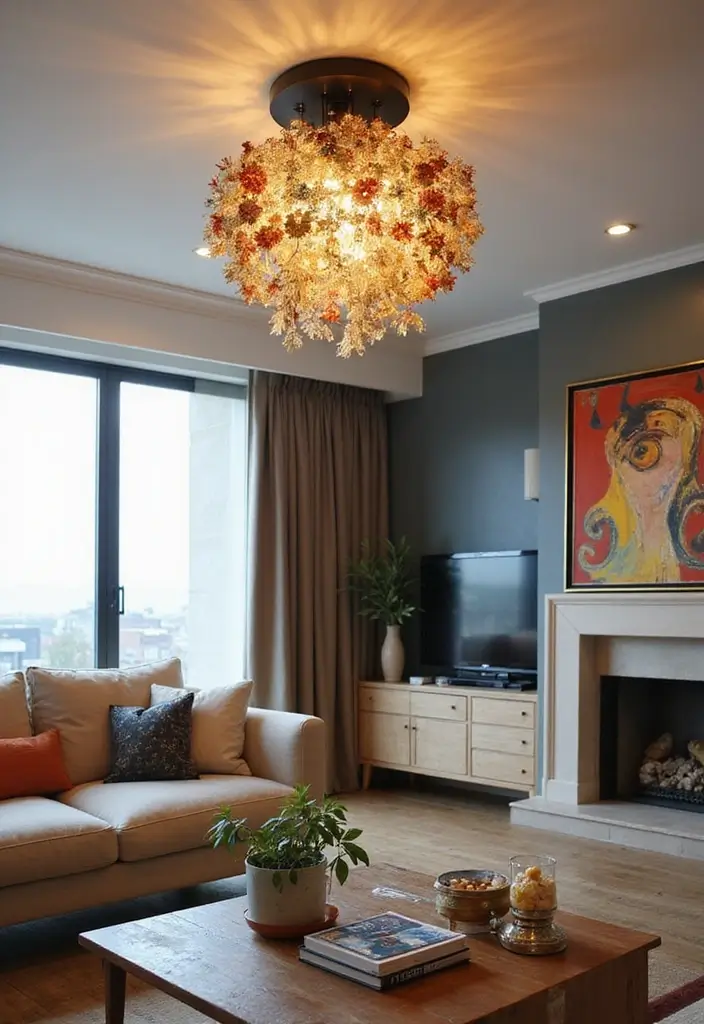 27 Flush Mount Lighting Designs That Brighten Any Room Instantly 22 27 Flush Mount Lighting Designs That Brighten Any Room Instantly - 22. Creative Combinations with Mixed Materials