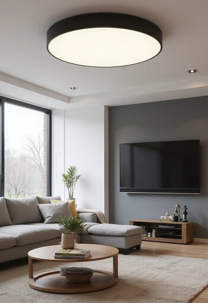 27 Flush Mount Lighting Designs That Brighten Any Room Instantly 23 27 Flush Mount Lighting Designs That Brighten Any Room Instantly - 23. Light Up with Smart Home Technology
