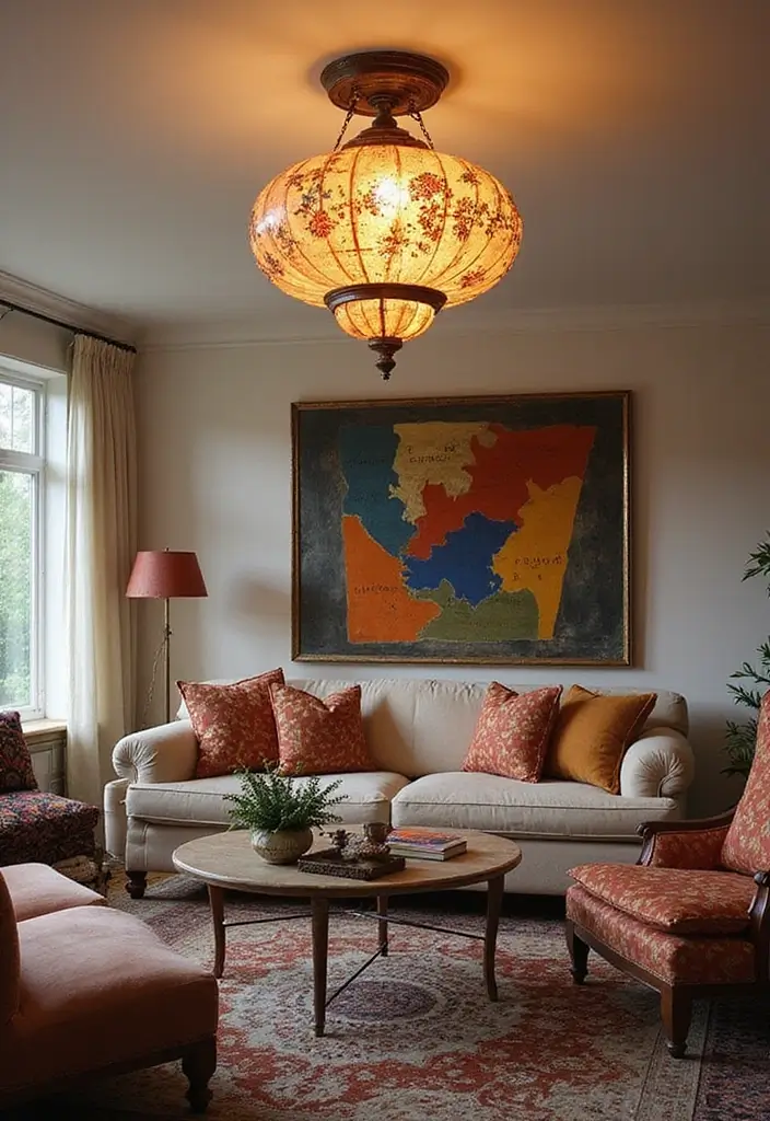 27 Flush Mount Lighting Designs That Brighten Any Room Instantly 24 27 Flush Mount Lighting Designs That Brighten Any Room Instantly - 24. Cultural Influences with Global Designs