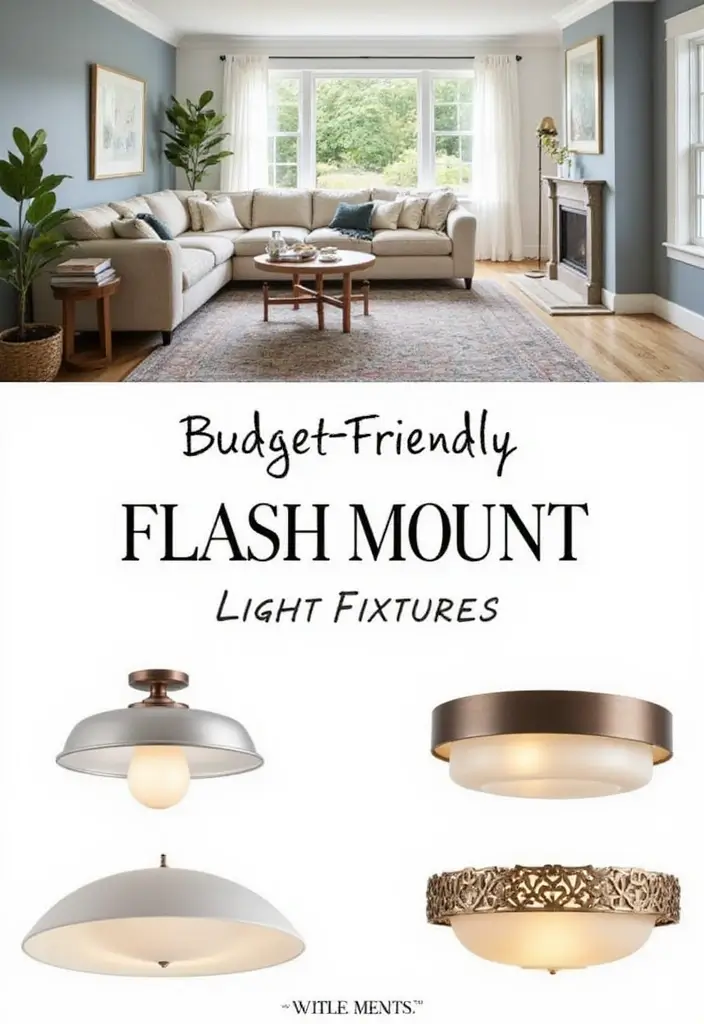 27 Flush Mount Lighting Designs That Brighten Any Room Instantly 26 27 Flush Mount Lighting Designs That Brighten Any Room Instantly - 26. Simple Style with Budget-Friendly Options