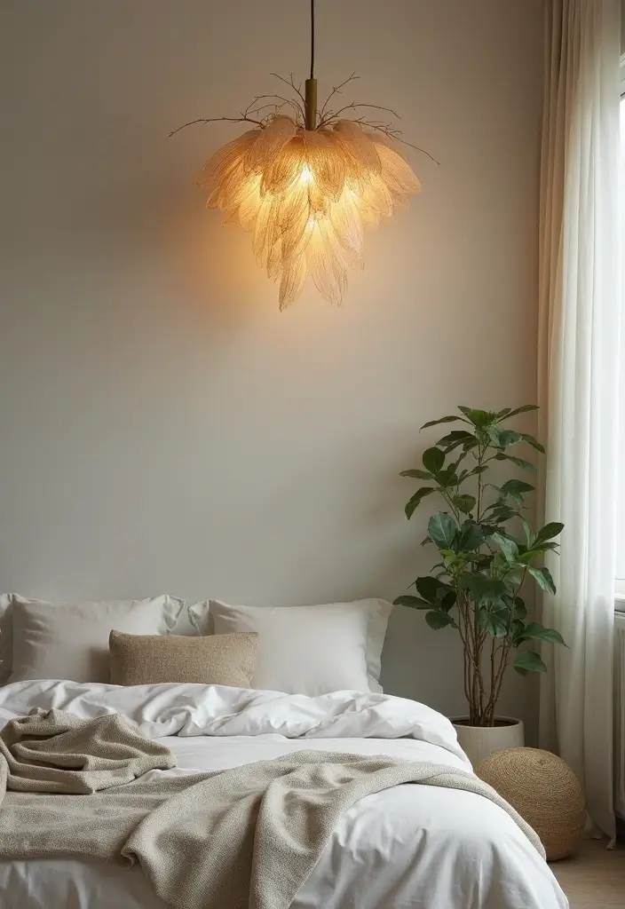 27 Flush Mount Lighting Designs That Brighten Any Room Instantly 4 27 Flush Mount Lighting Designs That Brighten Any Room Instantly - 4. Nature-Inspired with Organic Shapes