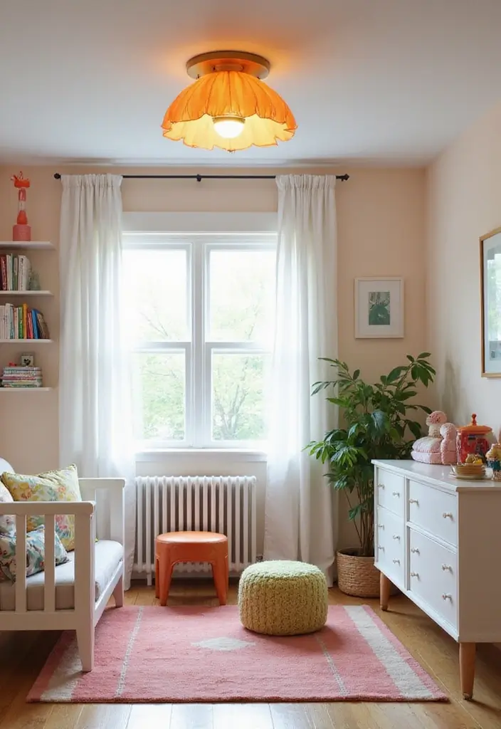 27 Flush Mount Lighting Designs That Brighten Any Room Instantly 8 27 Flush Mount Lighting Designs That Brighten Any Room Instantly - 8. Playful Twists with Whimsical Shapes