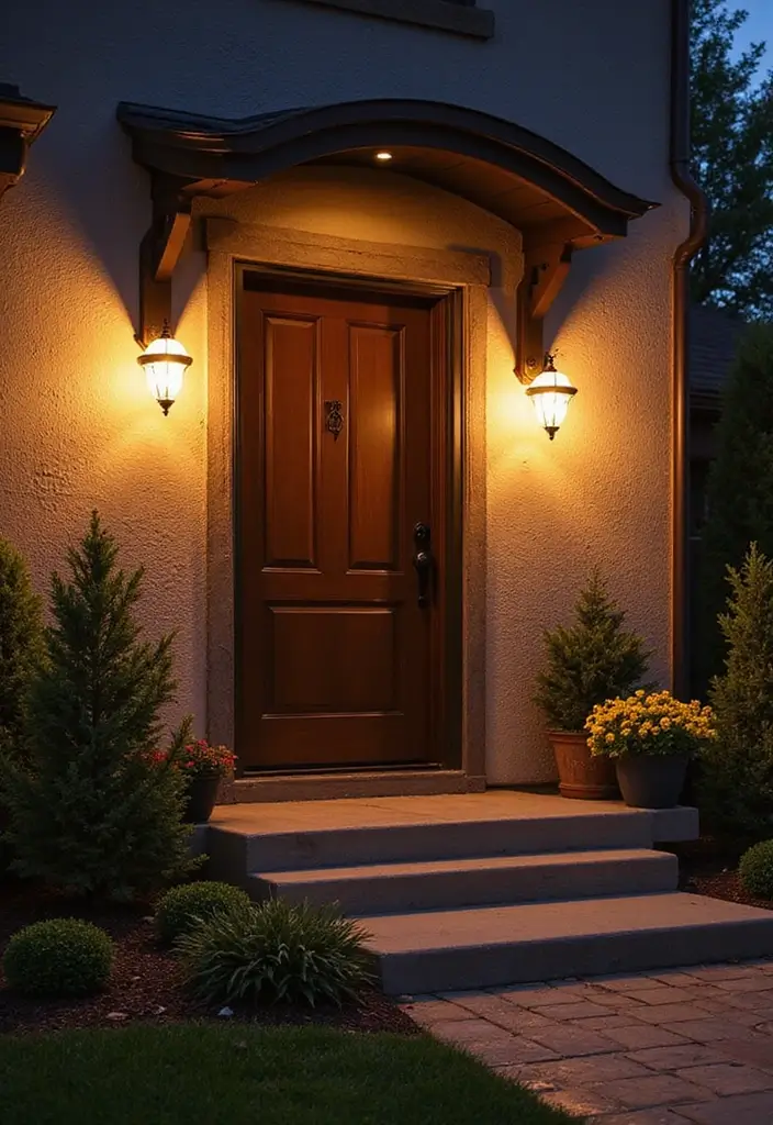 27 Front Yard Lighting Ideas That Boost Curb Appeal Overnight - 17. Outdoor Wall Sconces