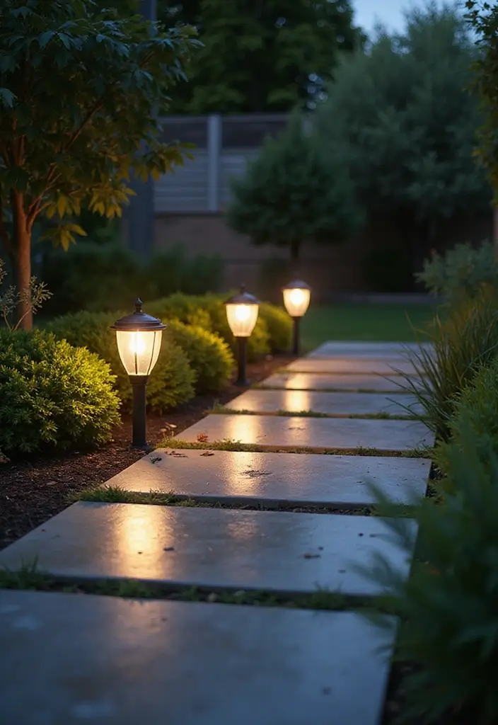 27 Front Yard Lighting Ideas That Boost Curb Appeal Overnight - 18. Reflective Lights