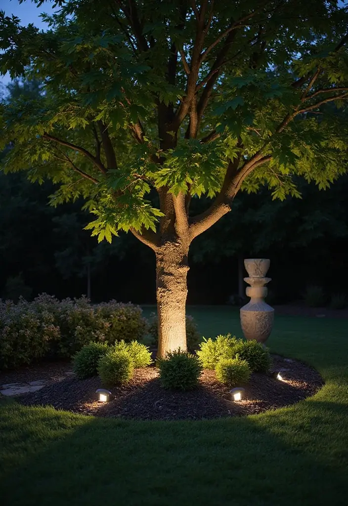 27 Front Yard Lighting Ideas That Boost Curb Appeal Overnight - 5. Solar Spotlights