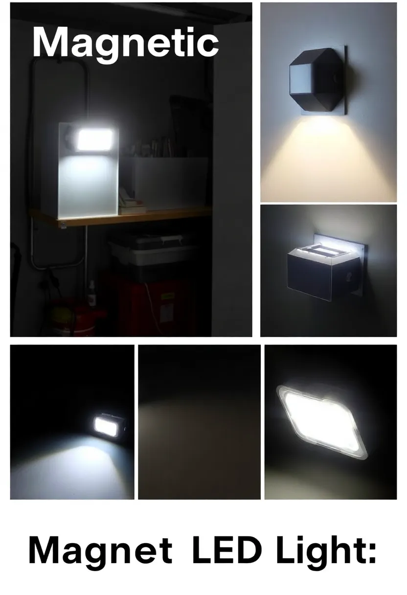 27 Garage Lighting Ideas That Improve Function and Style 10 27 Garage Lighting Ideas That Improve Function and Style - 10. Magnetic LED Lights