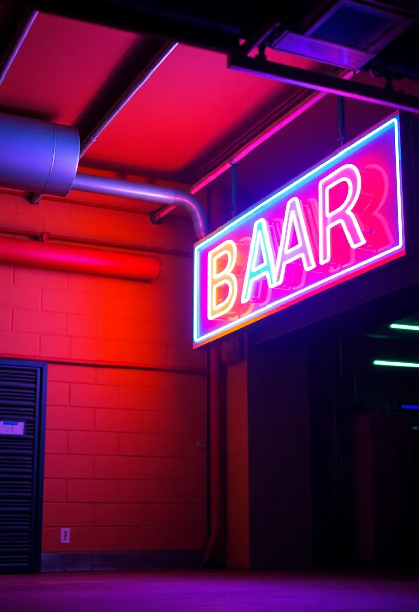 27 Garage Lighting Ideas That Improve Function and Style 12 27 Garage Lighting Ideas That Improve Function and Style - 12. Neon Bar Signs