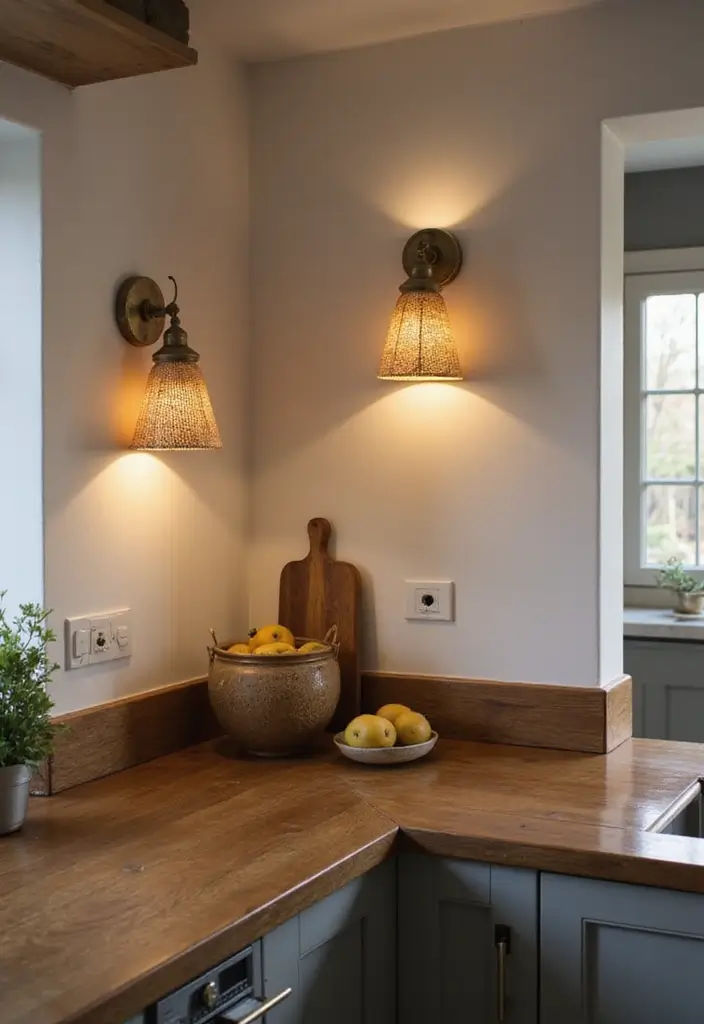 27 Kitchen Lighting Ideas That Instantly Modernize Your Space 10 27 Kitchen Lighting Ideas That Instantly Modernize Your Space - 10. Wall Sconces for Ambiance