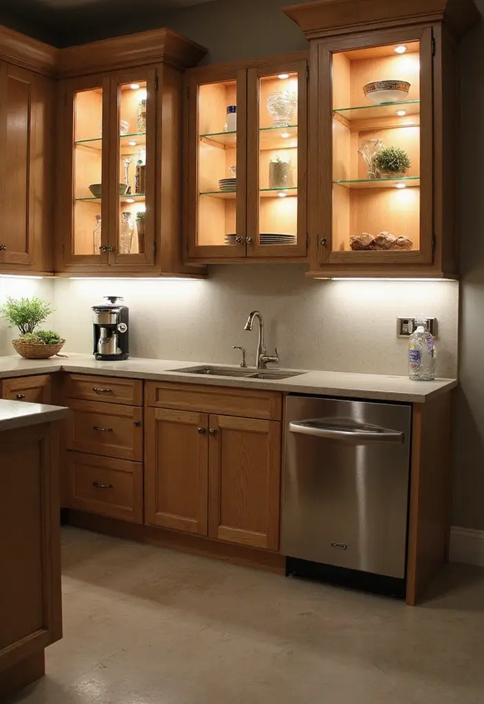 27 Kitchen Lighting Ideas That Instantly Modernize Your Space 16 27 Kitchen Lighting Ideas That Instantly Modernize Your Space - 16. Integrated Lighting in Cabinets