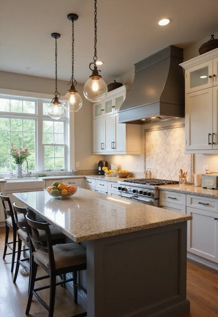 27 Kitchen Lighting Ideas That Instantly Modernize Your Space 21 27 Kitchen Lighting Ideas That Instantly Modernize Your Space - 21. Layered Pendant and Sconce Combinations