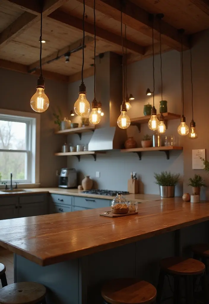 27 Kitchen Lighting Ideas That Instantly Modernize Your Space 3 27 Kitchen Lighting Ideas That Instantly Modernize Your Space - 3. Vintage Edison Bulbs