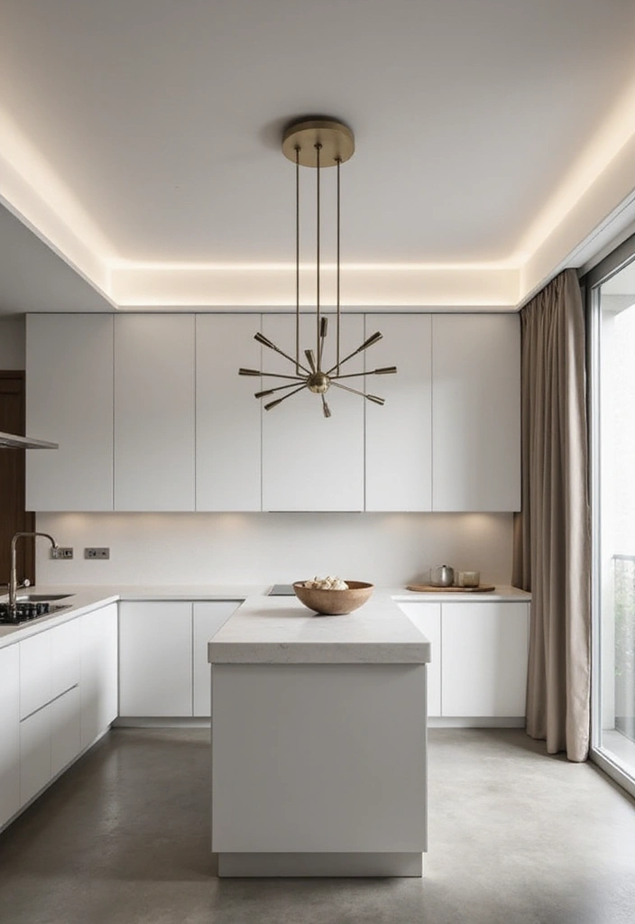 27 Kitchen Lighting Ideas That Instantly Modernize Your Space 5 27 Kitchen Lighting Ideas That Instantly Modernize Your Space - 5. Minimalist Ceiling Fixtures