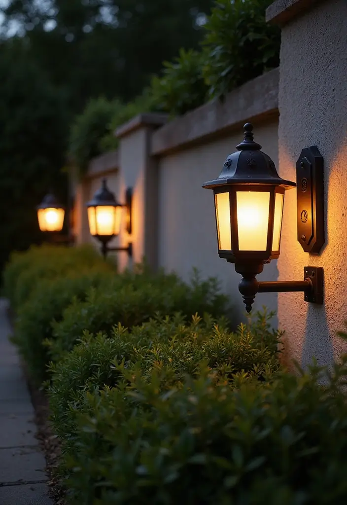 27 Landscape Lighting Ideas That Elevate Your Garden Look 11 27 Landscape Lighting Ideas That Elevate Your Garden Look - 11. Wall-Mounted Solar Lanterns