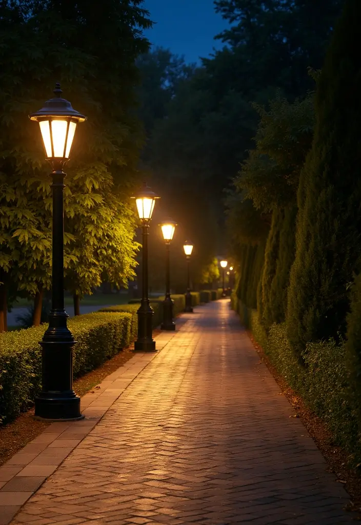 27 Landscape Lighting Ideas That Elevate Your Garden Look 19 27 Landscape Lighting Ideas That Elevate Your Garden Look - 19. Pathway Light Poles