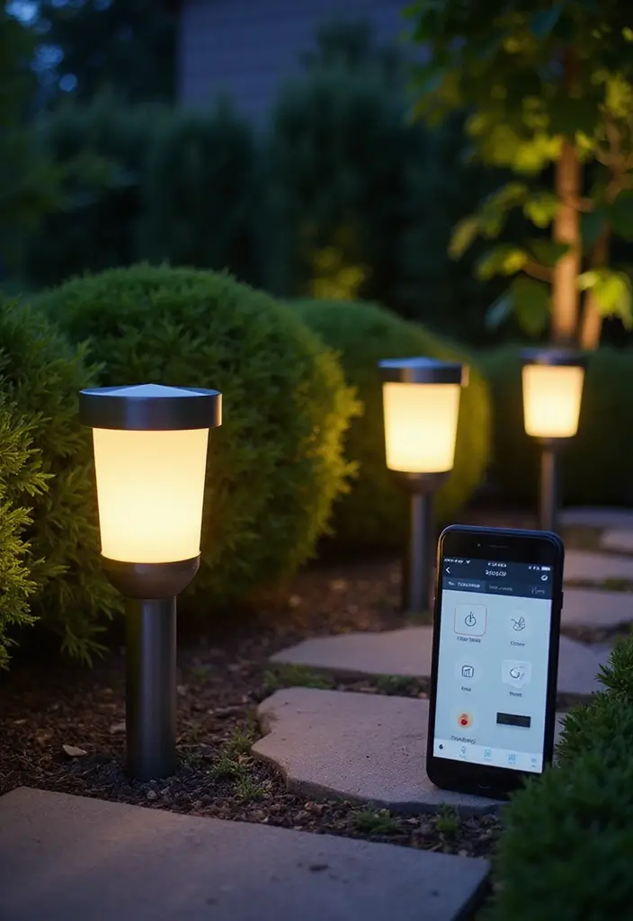 27 Landscape Lighting Ideas That Elevate Your Garden Look 21 27 Landscape Lighting Ideas That Elevate Your Garden Look - 21. Smart Lighting Solutions