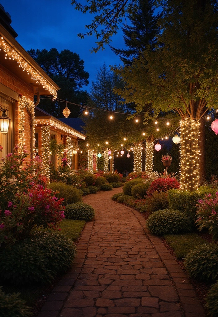 27 Landscape Lighting Ideas That Elevate Your Garden Look 24 27 Landscape Lighting Ideas That Elevate Your Garden Look - 24. Seasonal Lighting Displays