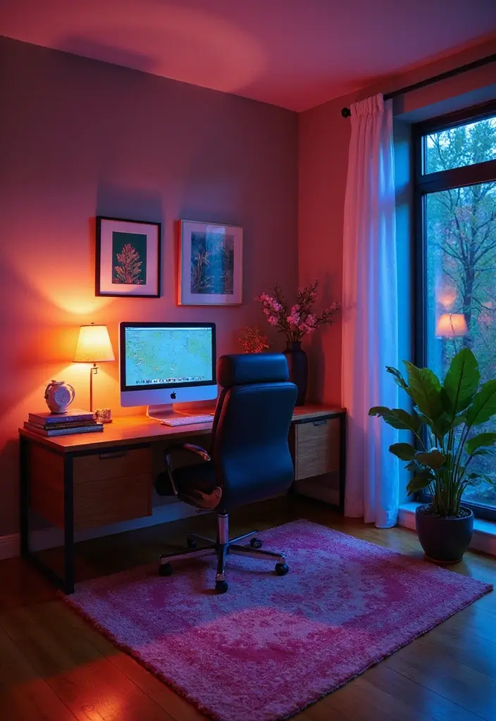 27 RGB Lighting Ideas That Add Fun and Color to Any Room 10 27 RGB Lighting Ideas That Add Fun and Color to Any Room - 10. RGB Wall Washers