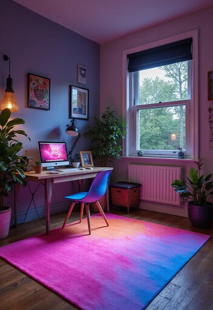 27 RGB Lighting Ideas That Add Fun and Color to Any Room 27 27 RGB Lighting Ideas That Add Fun and Color to Any Room - 27. RGB Color-Changing Rugs