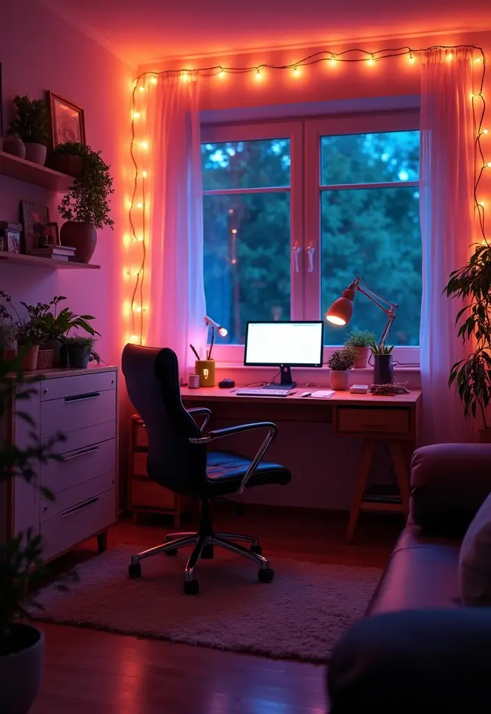 27 RGB Lighting Ideas That Add Fun and Color to Any Room 6 27 RGB Lighting Ideas That Add Fun and Color to Any Room - 6. RGB String Lights