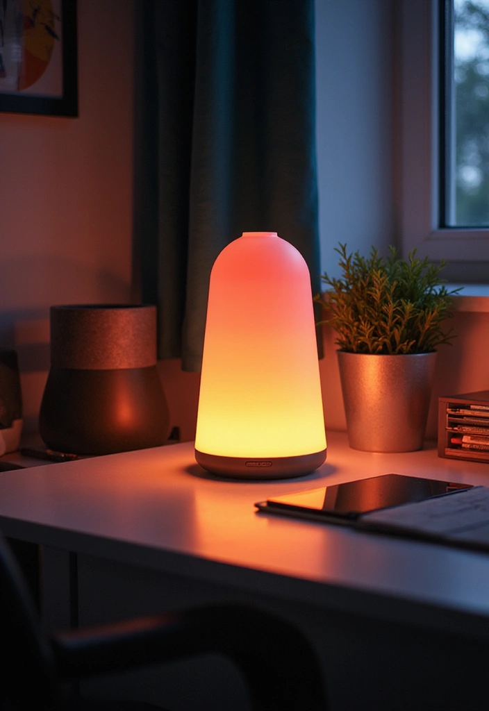 27 RGB Lighting Ideas That Add Fun and Color to Any Room 9 27 RGB Lighting Ideas That Add Fun and Color to Any Room - 9. Color-Changing Desk Lamps