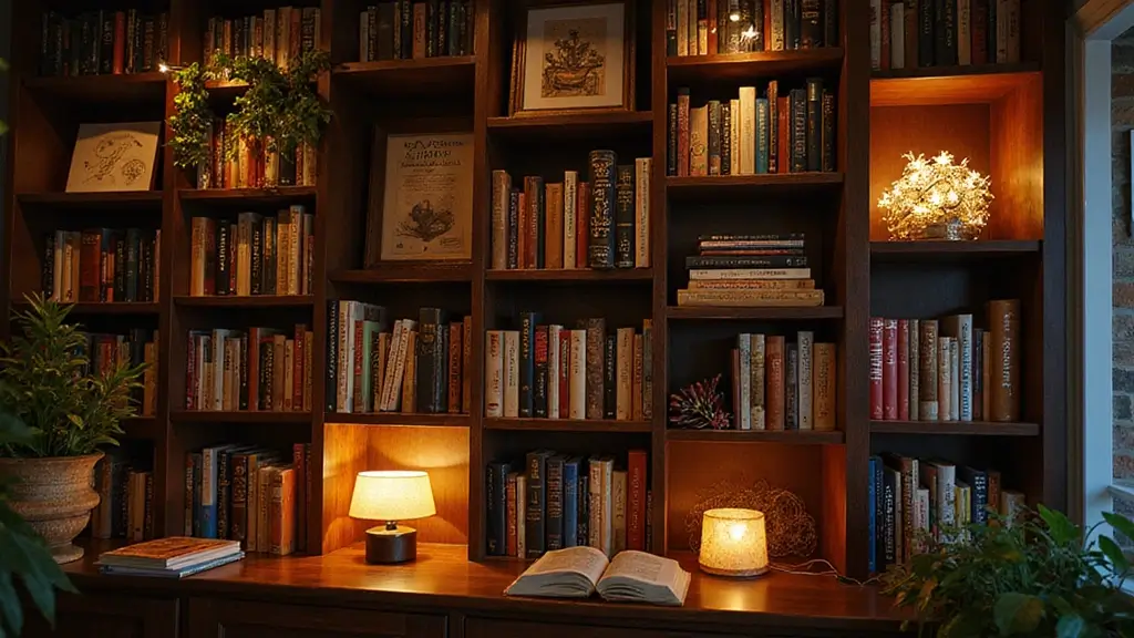 28 Bookshelf Lighting Ideas That Add Drama and Elegance